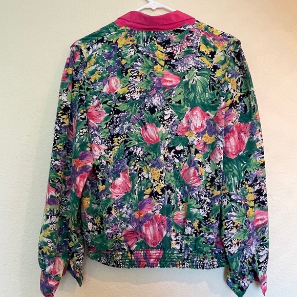Pretty Vintage Floral Long Sleeve Blouse - Picture 8 of 8